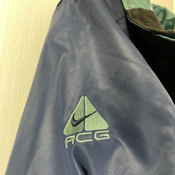 Vintage NIKE ACG Outer Layer 3 Blue Windbreaker Rain Jacket - Picture 3 of 10